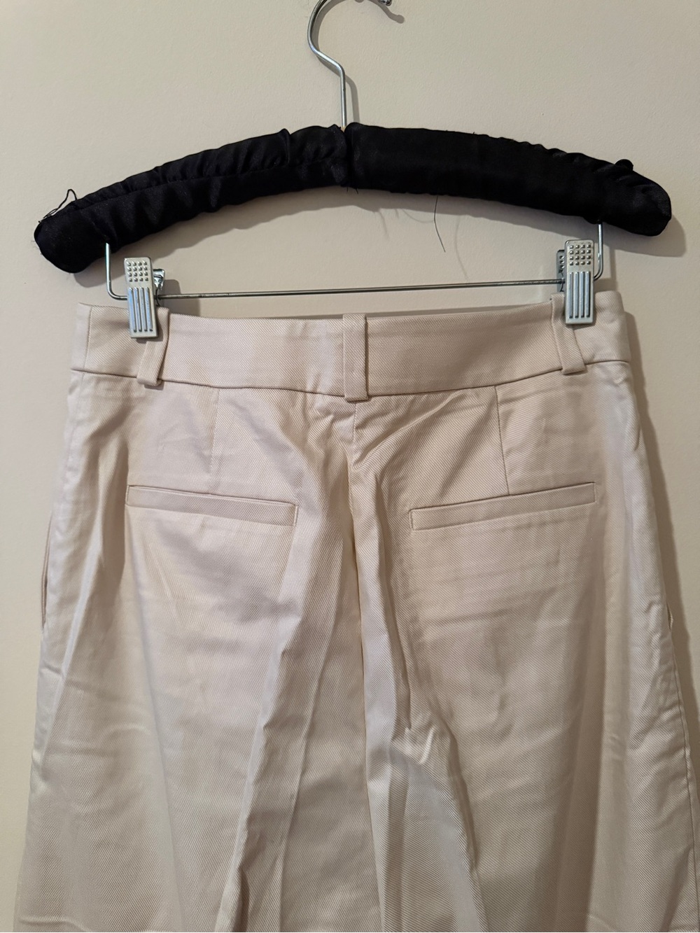 NWT Banana Republic Cruise Ivory Cotton & Lyocell Wide-Leg High-Rise Pants - Picture 11 of 12